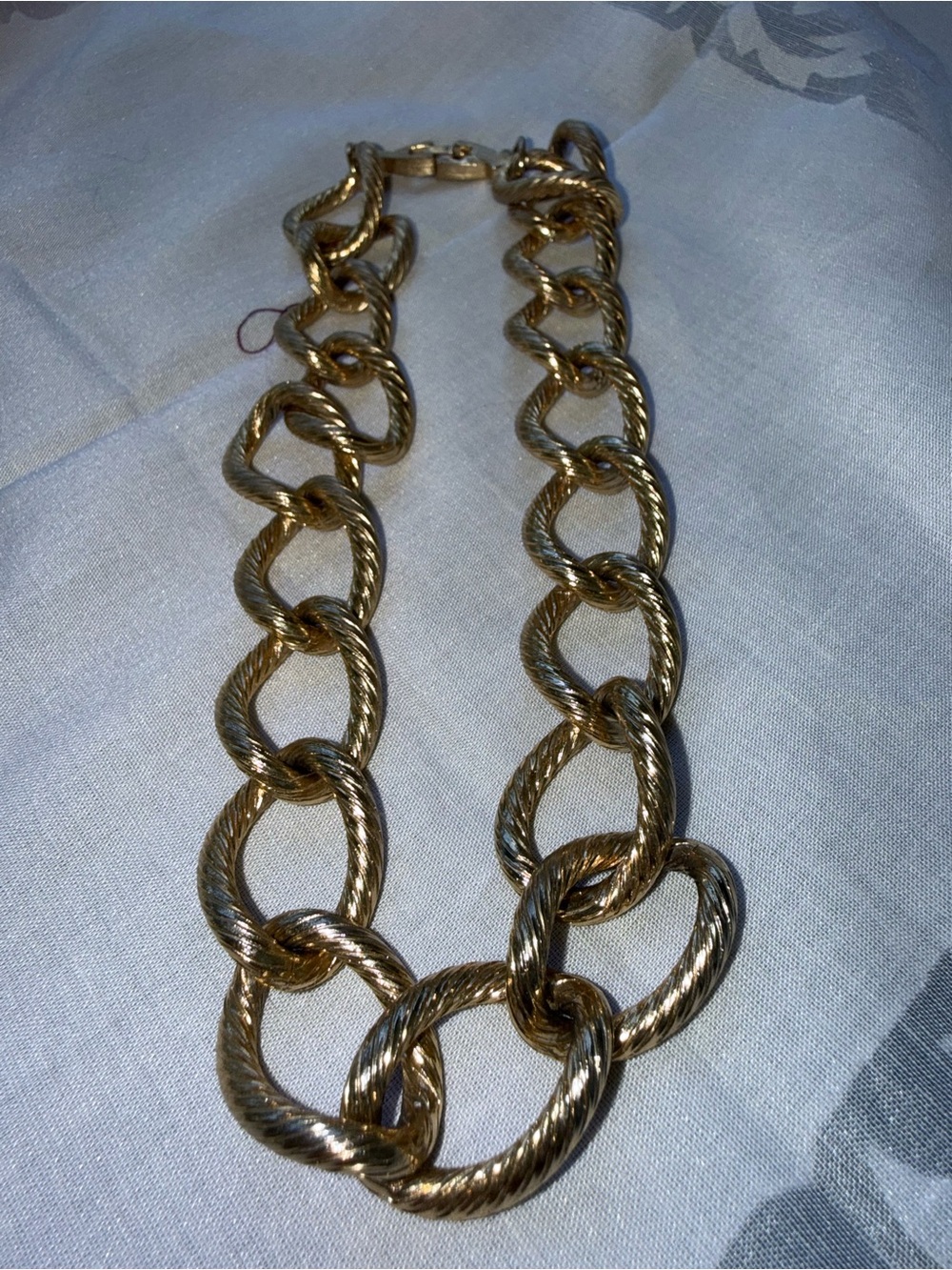 Vintage Signed Monet Heavy Chunky 70s/80s Statement Necklace luxury feel